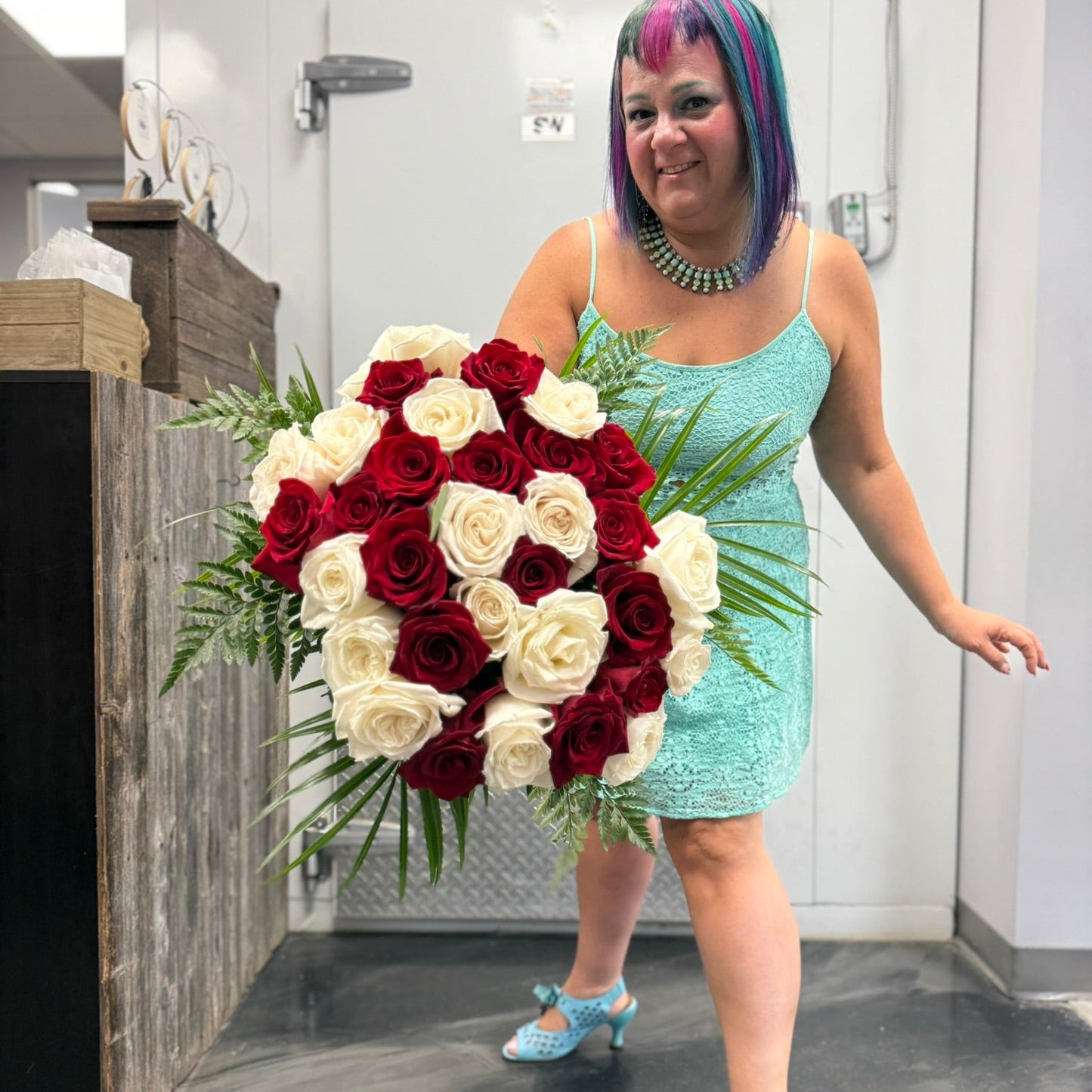 Red Velvet & White Lace