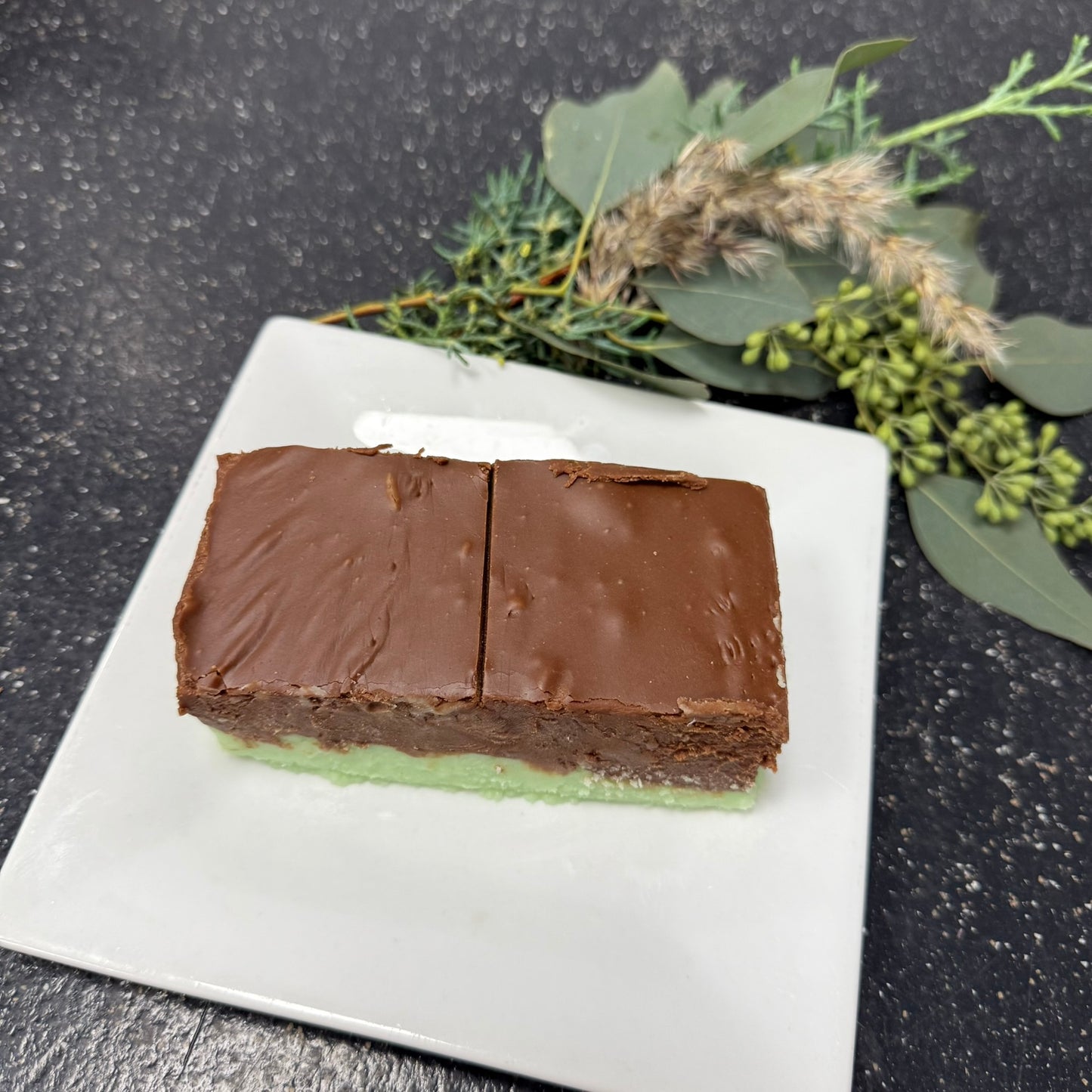 Mint Chocolate Swirl Fudge